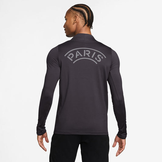 Paris Saint-Germain Strike Drill Quarter-Zip Long Sleeve Dri-FIT Top on sale - Anthracite