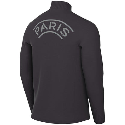 Paris Saint-Germain Strike Drill Quarter-Zip Long Sleeve Dri-FIT Top on sale - Anthracite