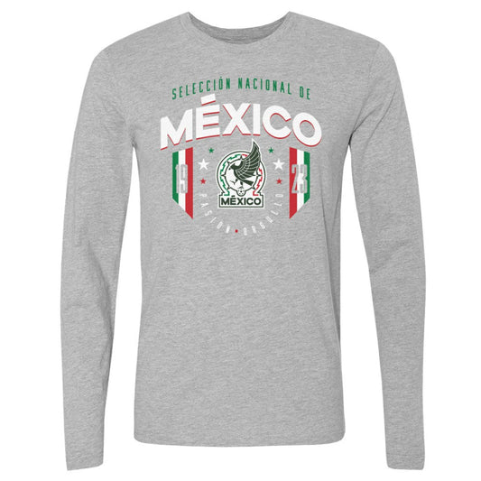 Mexico National Team 500 Level 1923 Long Sleeve T-Shirt for sale - Heather Gray
