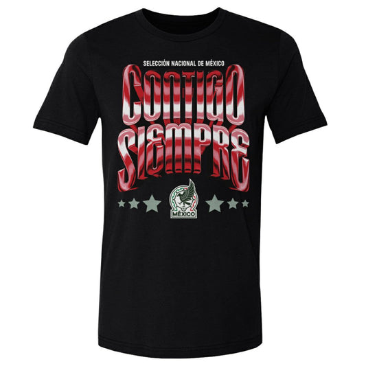 Mexico National Team 500 Level Contigo Siempre Vintage T-Shirt for sale - Black