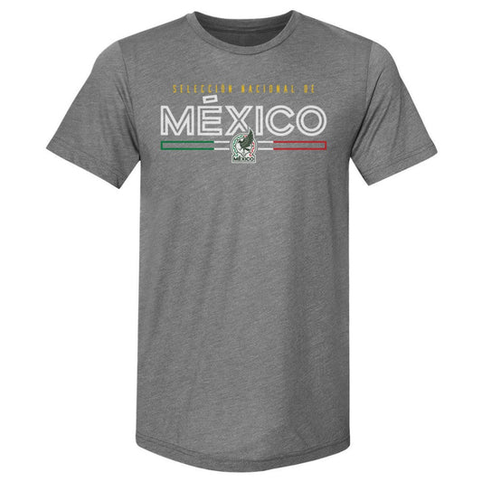 Mexico National Team 500 Level  Inline Premium Tri-Blend T-Shirt for sale - Gray