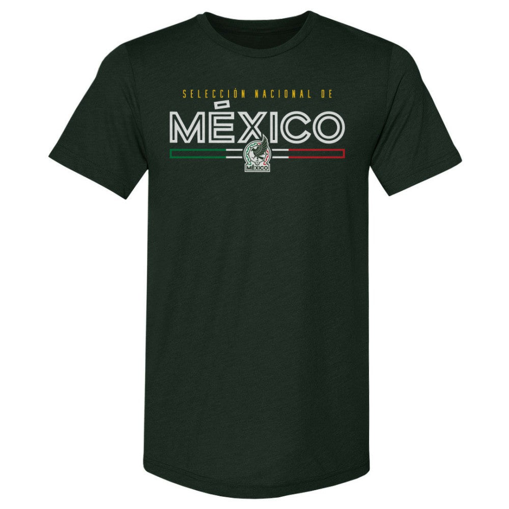 Mexico National Team 500 Level  Inline Premium Tri-Blend T-Shirt for sale - Forest Green