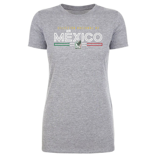 Mexico National Team 500 Level Women's  Inline T-Shirt for sale - Heather Gray