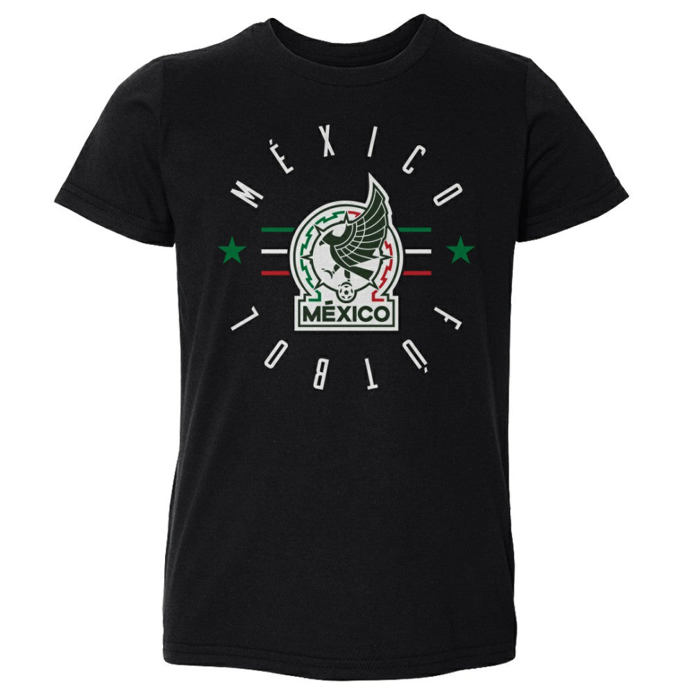 Mexico National Team 500 Level Toddler  Futbol T-Shirt for sale - Black