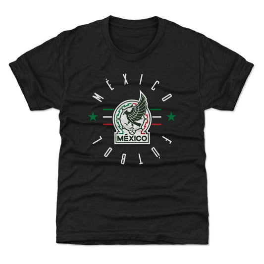 Mexico National Team 500 Level Youth  Futbol T-Shirt for sale - Black