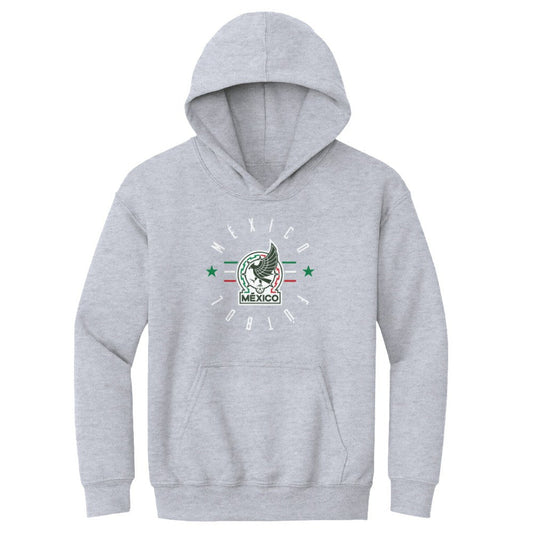 Mexico National Team 500 Level Youth  Futbol Pullover Hoodie for sale - Gray