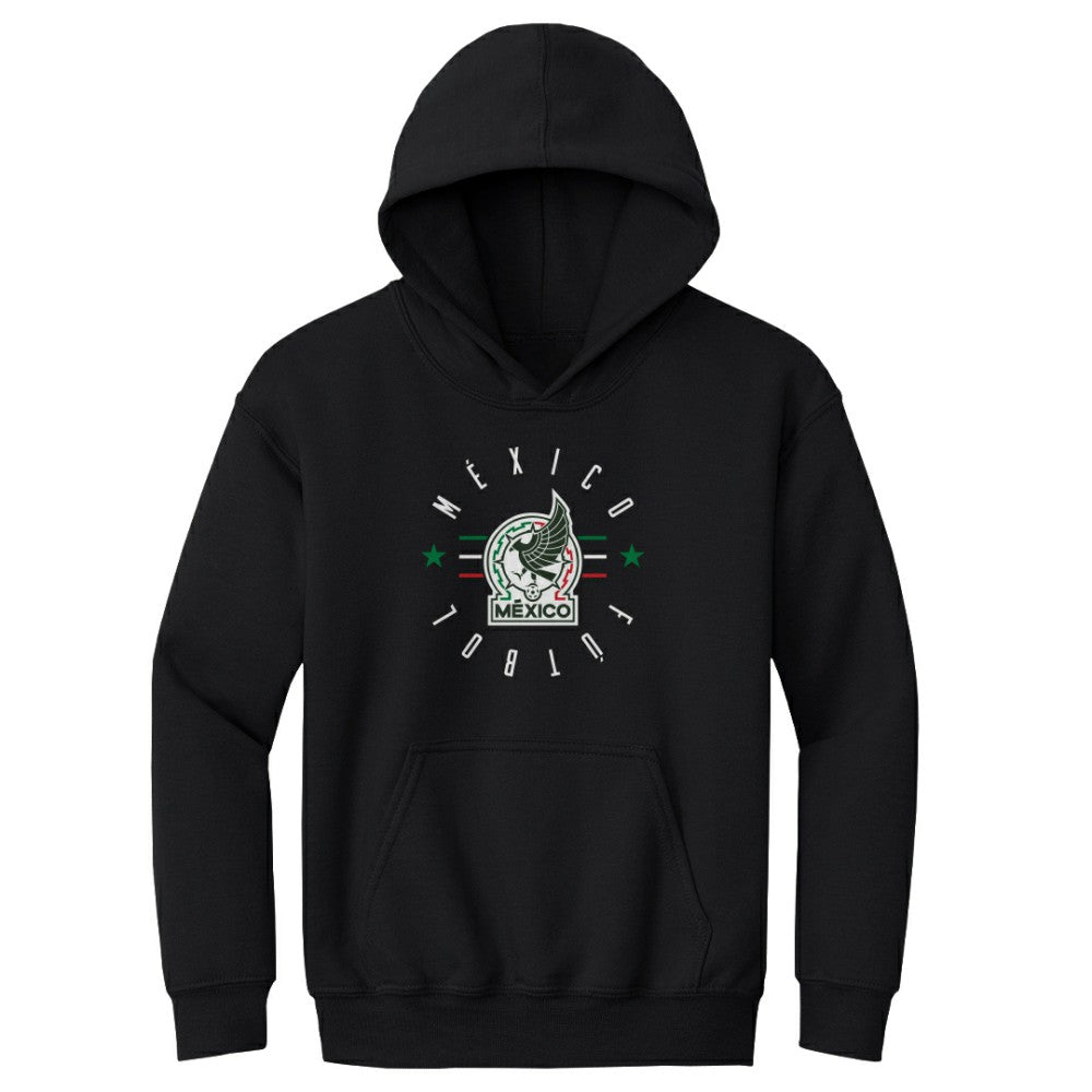 Mexico National Team 500 Level Youth  Futbol Pullover Hoodie for sale - Black