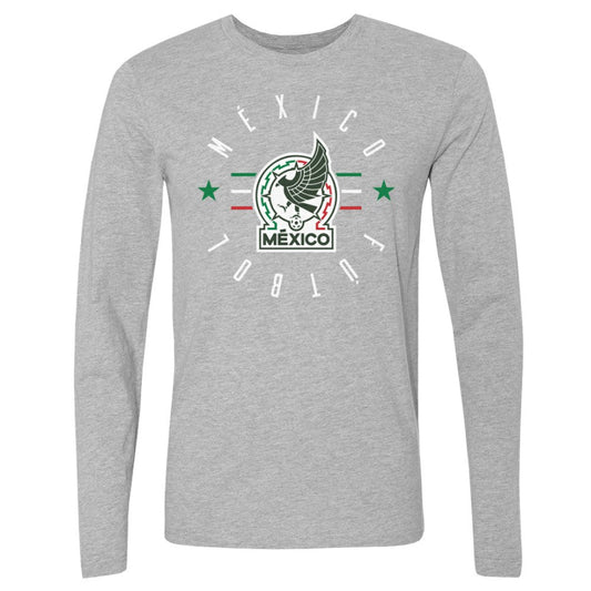 Mexico National Team 500 Level  Futbol Long Sleeve T-Shirt for sale - Heather Gray