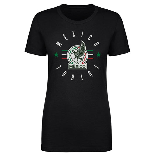 Mexico National Team 500 Level Women's  Futbol T-Shirt for sale - Black