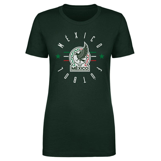 Mexico National Team 500 Level Women's  Futbol T-Shirt for sale - Forest Green
