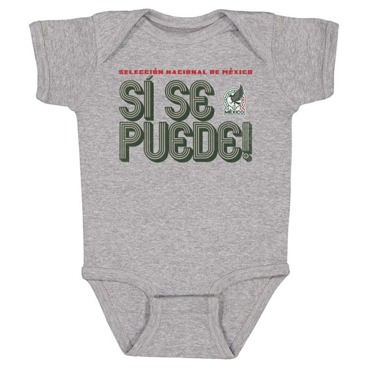 Mexico National Team 500 Level Infant Si Se Puede Inline Bold Bodysuit for sale - Heather Gray