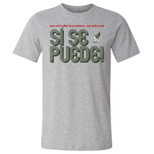Mexico National Team 500 Level Si Se Puede Inline Bold T-Shirt for sale - Heather Gray