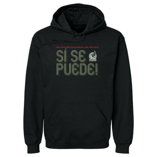 Mexico National Team 500 Level Si Se Puede Inline Bold Pullover Hoodie for sale - Black