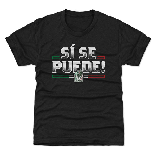 Mexico National Team 500 Level Youth Si Se Puede  T-Shirt for sale - Black