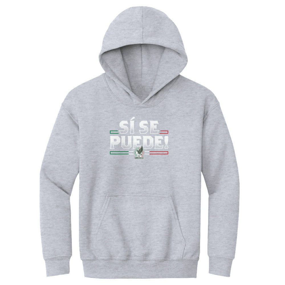 Mexico National Team 500 Level Youth Si Se Puede  Pullover Hoodie for sale - Gray