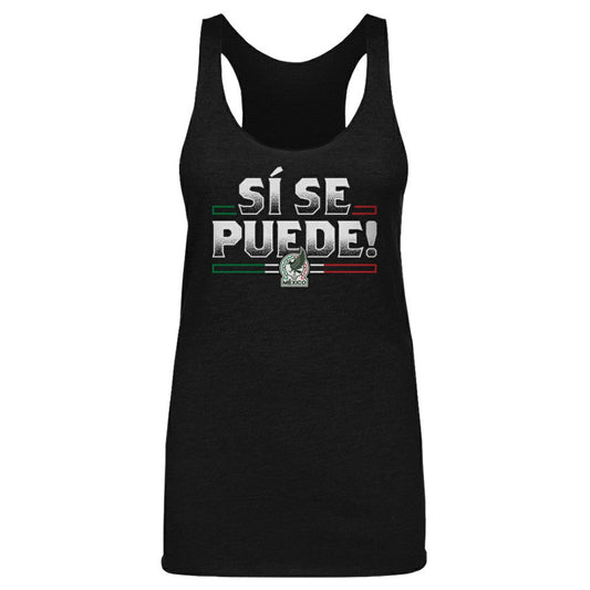 Mexico National Team 500 Level Women's Si Se Puede  Tri-Blend Racerback Tank Top for sale - Black