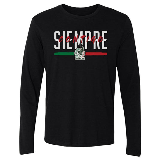 Mexico National Team 500 Level Siempre Contigo Long Sleeve T-Shirt for sale - Black