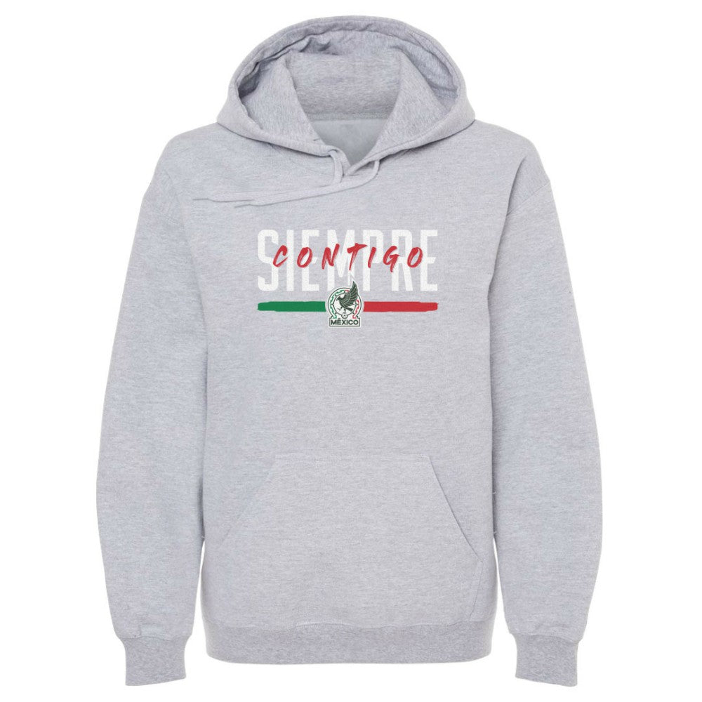 Mexico National Team 500 Level Siempre Contigo Pullover Hoodie for sale - Gray