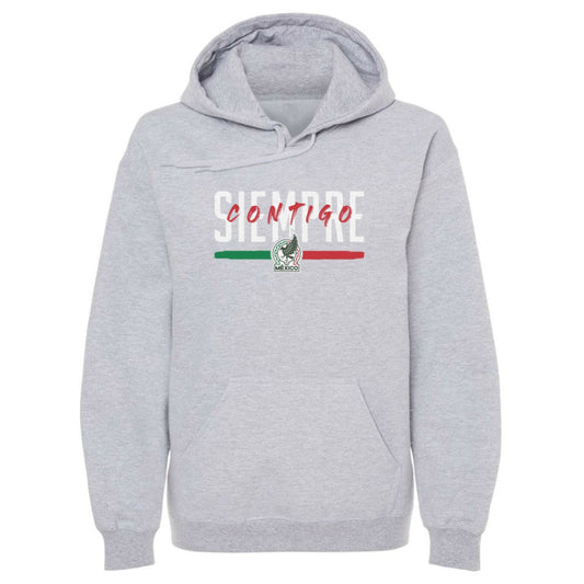 Mexico National Team 500 Level Siempre Contigo Pullover Hoodie for sale - Gray