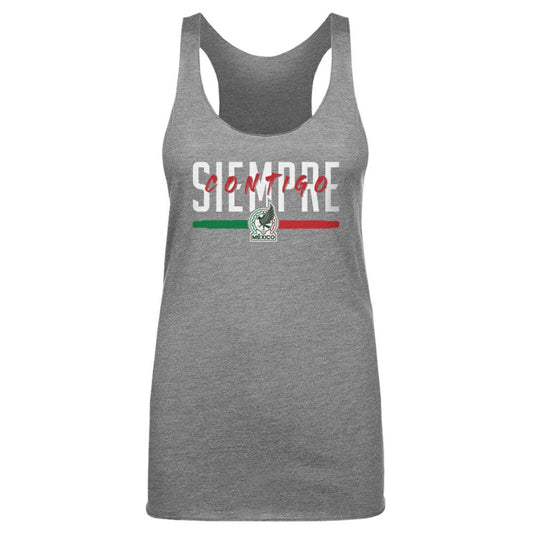 Mexico National Team 500 Level Women's Siempre Contigo Tri-Blend Tank Top for sale - Gray