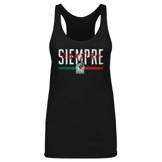 Mexico National Team 500 Level Women's Siempre Contigo Tri-Blend Tank Top for sale - Black