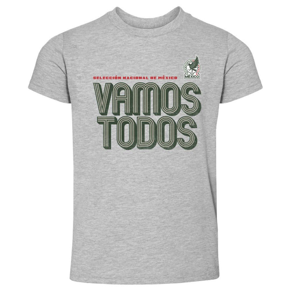 Mexico National Team 500 Level Toddler Inline Bold T-Shirt for sale - Heather Gray