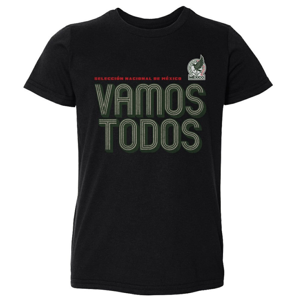 Mexico National Team 500 Level Toddler Inline Bold T-Shirt for sale - Black