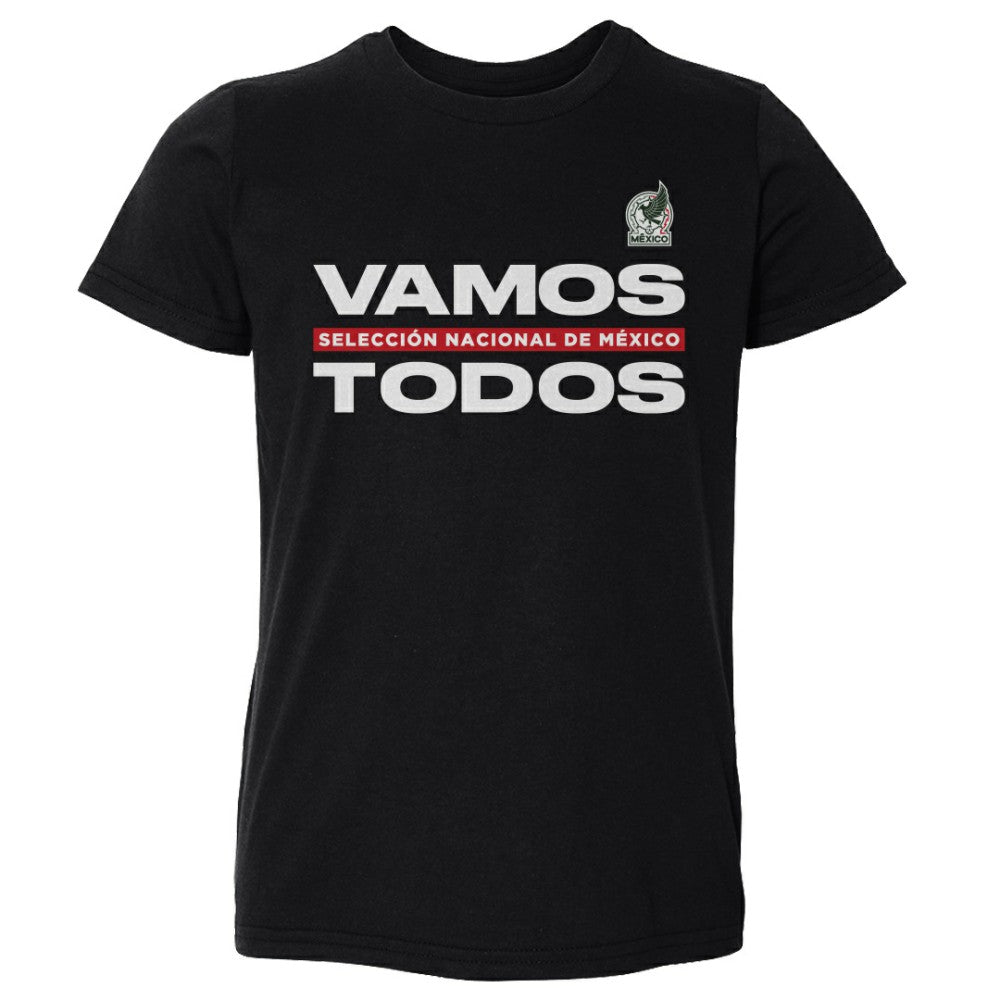 Mexico National Team 500 Level Toddler Vamos Todos T-Shirt for sale - Black