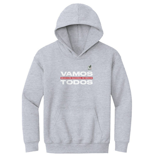 Mexico National Team 500 Level Youth Vamos Todos Pullover Hoodie for sale - Gray