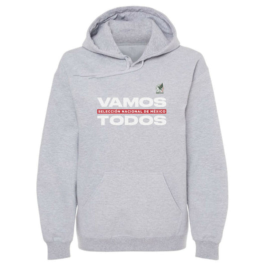 Mexico National Team 500 Level Vamos Todos Pullover Hoodie for sale - Gray