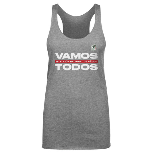 Mexico National Team 500 Level Women's Vamos Todos Tri-Blend Tank Top for sale - Gray
