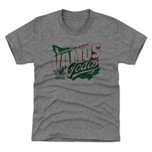 Mexico National Team 500 Level Youth Vamos Todos Country T-Shirt for sale - Gray