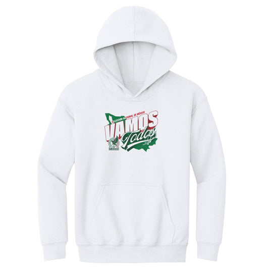 Mexico National Team 500 Level Youth Vamos Todos Country Pullover Hoodie for sale - White