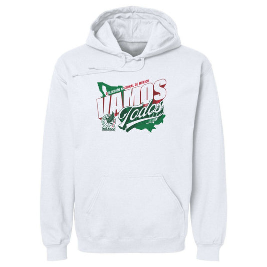 Mexico National Team 500 Level Vamos Todos Country Pullover Hoodie for sale - White
