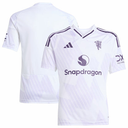 Manchester United Youth 2025/26 Away Replica Jersey Discount - White