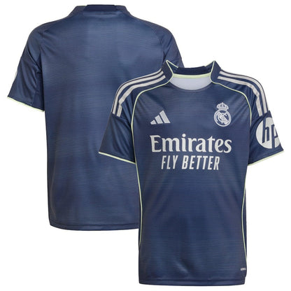 Real Madrid Youth 2025/26 Away Replica Jersey Discount - Blue
