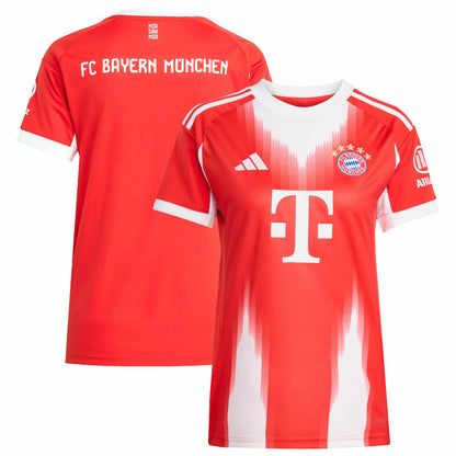 Bayern Munich Women's 2025/26 Home Replica Jersey on sale - Red