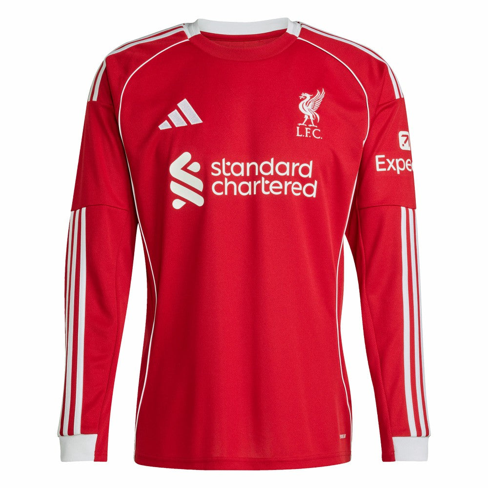 Liverpool  2025/26 Home Replica Long Sleeve Jersey for sale - Red
