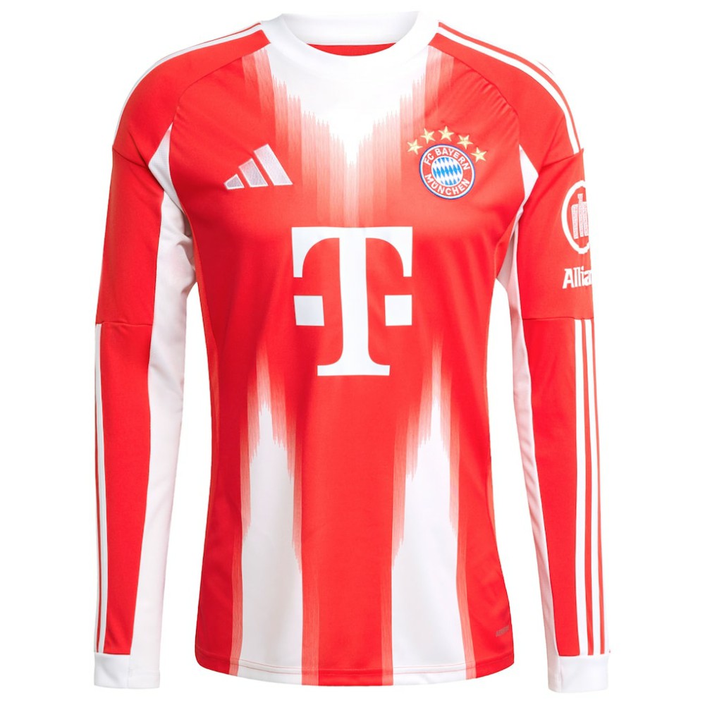 Harry Kane Bayern Munich 2025/26 Home Replica Long Sleeve Jersey on sale - Red