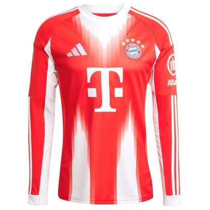 Harry Kane Bayern Munich 2025/26 Home Replica Long Sleeve Jersey on sale - Red