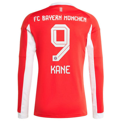 Harry Kane Bayern Munich 2025/26 Home Replica Long Sleeve Jersey on sale - Red