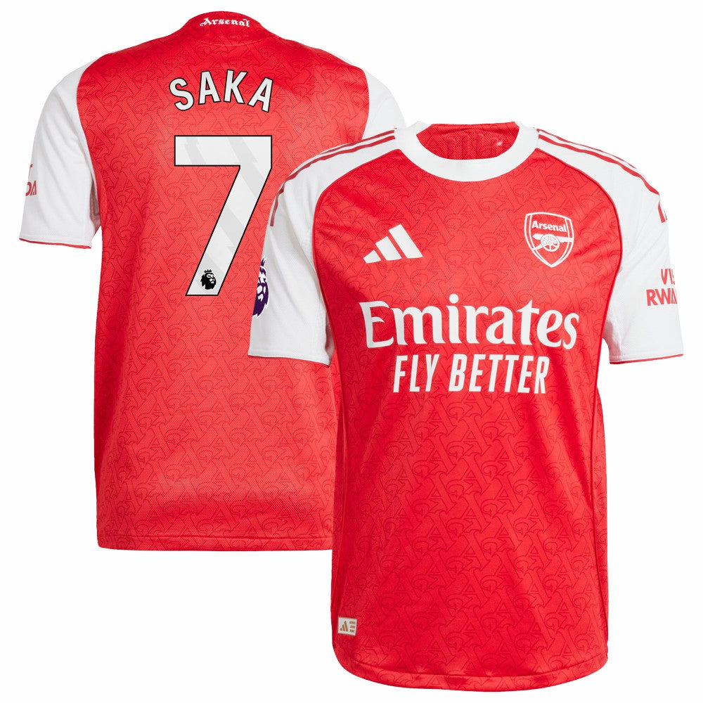 Bukayo Saka Arsenal 2025/26 Home Player Jersey on sale - Red