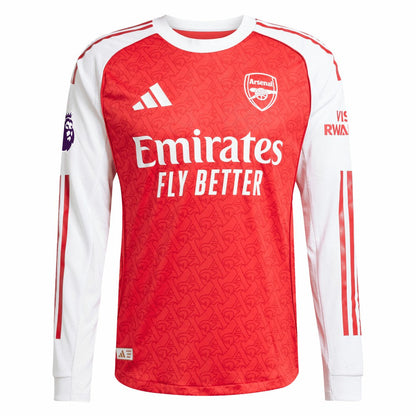 Bukayo Saka Arsenal 2025/26 Home Long Sleeve Player Jersey on sale - Red