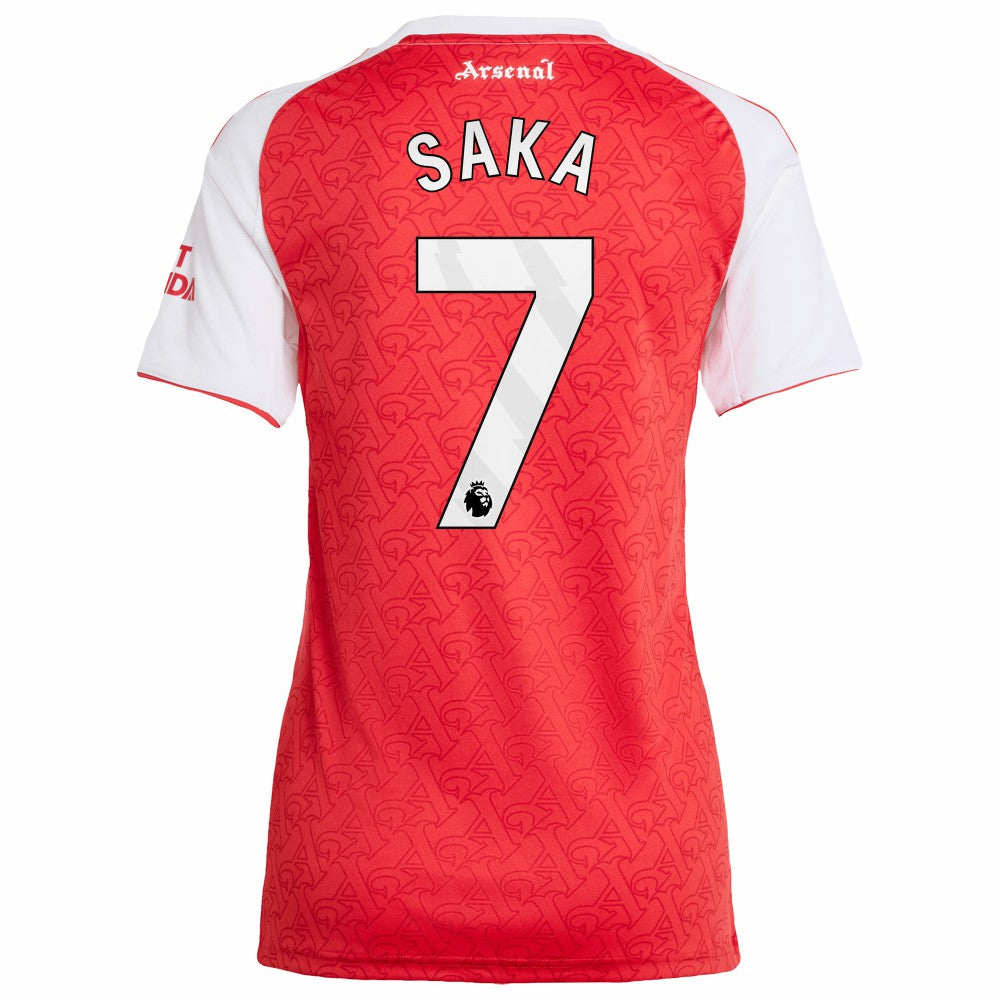 Bukayo Saka Arsenal Women's 2025/26 Home Replica Player Jersey on sale - Red