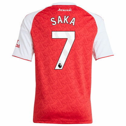 Bukayo Saka Arsenal Youth 2025/26 Home Replica Player Jersey on sale - Red