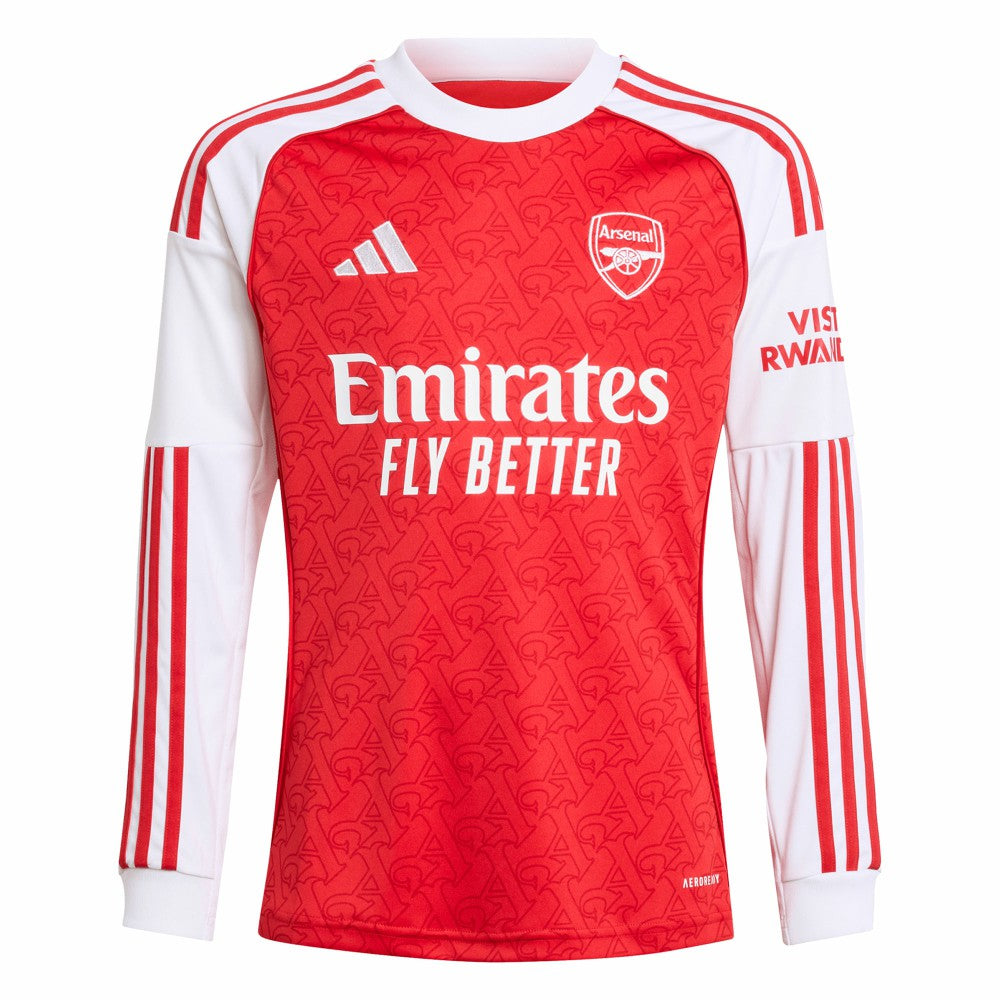 Bukayo Saka Arsenal Youth 2025/26 Home Replica Long Sleeve Player Jersey on sale - Red