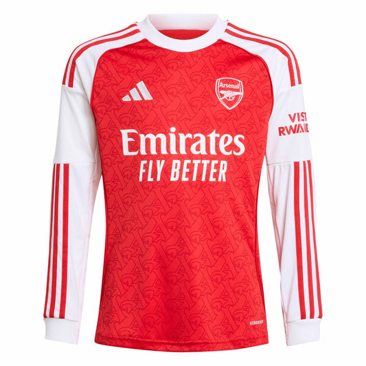 Bukayo Saka Arsenal Youth 2025/26 Home Replica Long Sleeve Player Jersey on sale - Red