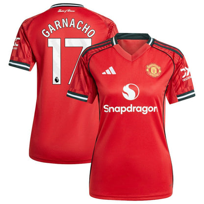 Alejandro Garnacho Manchester United Women's Home 2025/26 Replica Player Jersey Discount - Red