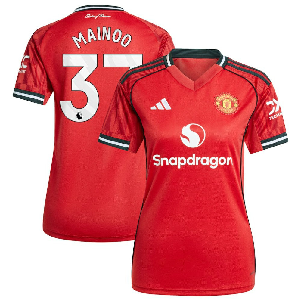 Kobbie Mainoo Manchester United Women's Home 2025/26 Replica Player Jersey Discount - Red