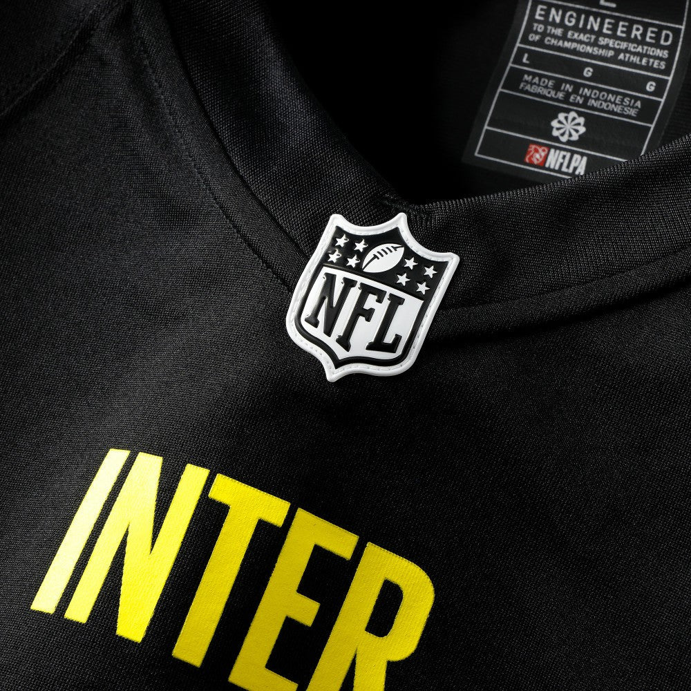 Inter Milan 2025 Soccer x NFL Game Jersey Discount - Black